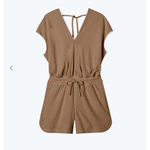 Vacation! The Towel Terry V-Neck Romper